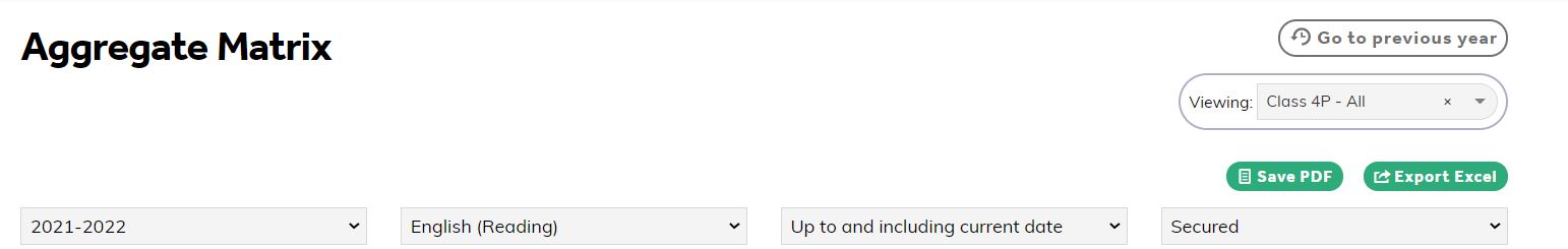 Aggregate Matrix – Balance